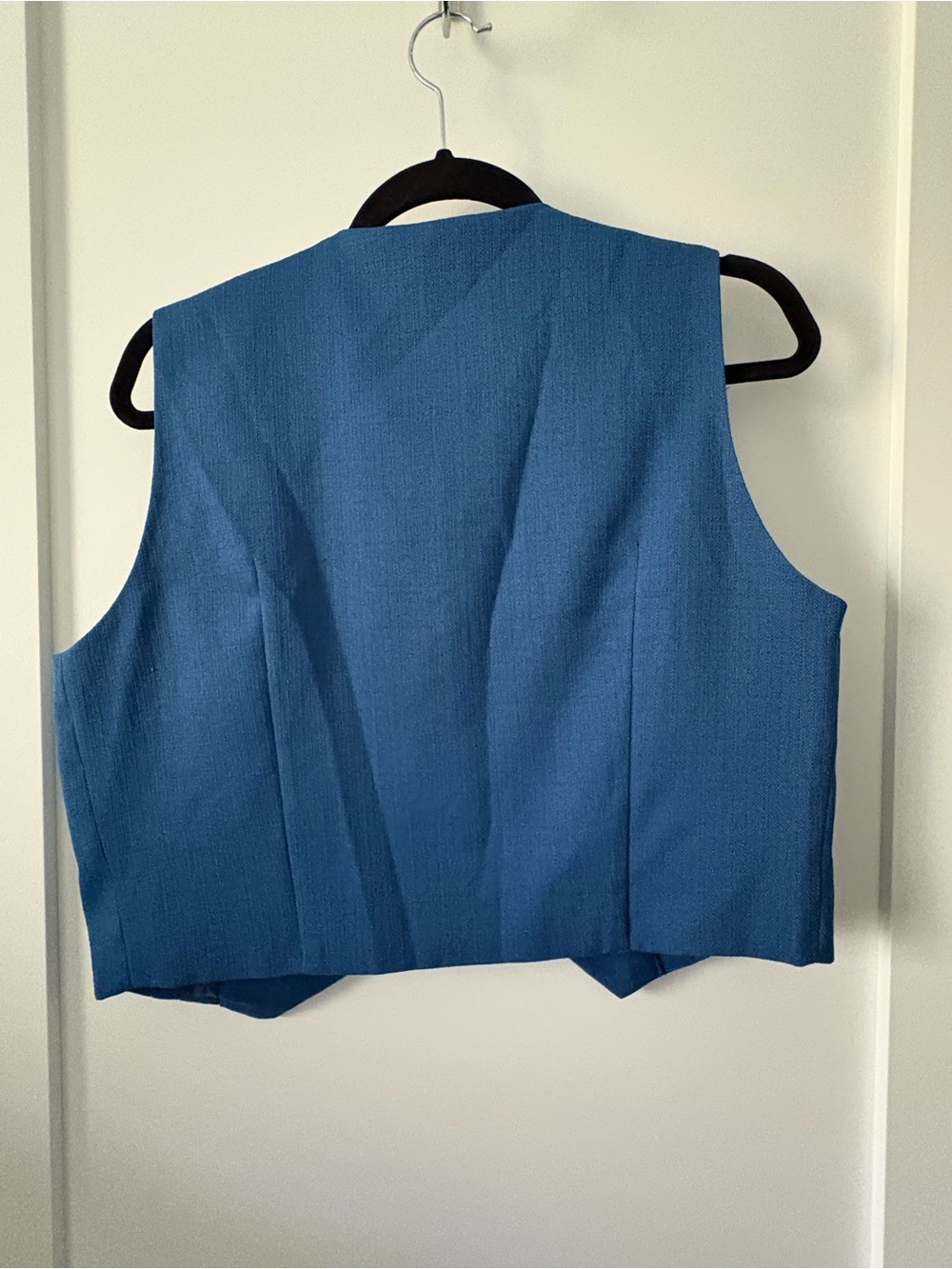NWT Cider Teal-Blue Textured Sleeveless Vest - Picture 4 of 4